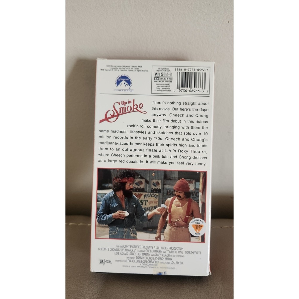Cheech & Chong's Up in Smoke VHS 1978 Comedy Paramount Pictures - Picture 2 of 3